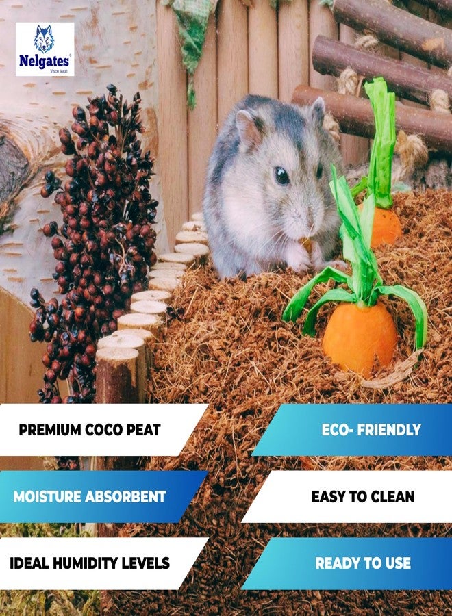 Nelgates Small Animal Bedding, Natural Soft Paper Bedding Coco peat for Small Indoor and Outdoor Pets Rabbit,Hamster, Chinchilla, Rat, or Mouse 650 Grams Animal Bedding pet Products - Image 2
